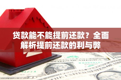 衡山贷款能不能提前还款？全面解析提前还款的利与弊